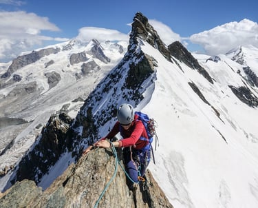 Climbing and coaching with mountainguide