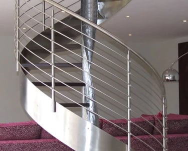 escalier hélicoïdal  en inox