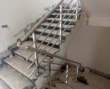 ESCALIER EN INOX 304 /316 POUR VILLA ET IMMEUBLE A CASABLANCA