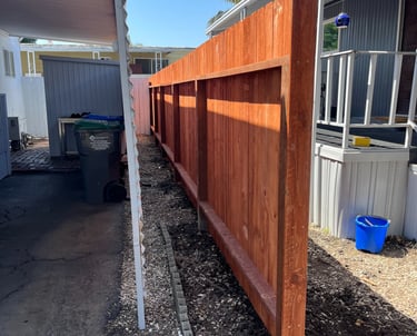 50' Stained Fir Fence