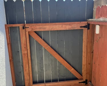 Painted Cedar Gate