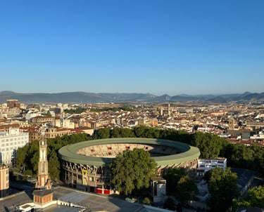 Plaza de Toros viewed from Atalaya sobre la Medialuna