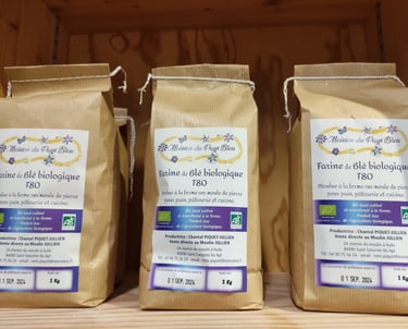 sacs de farine 1 kg Bio en Provence