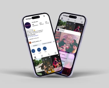 gestion réseaux sociaux groupe Rock