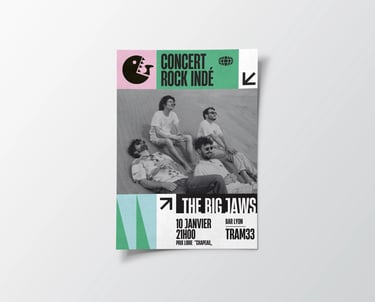 Affiche concert groupe Rock