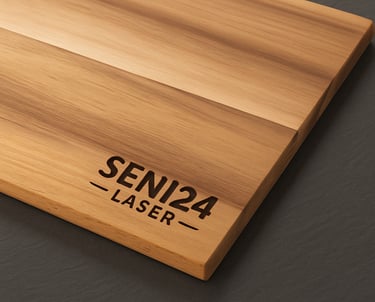 Planche à découper gravée au laser