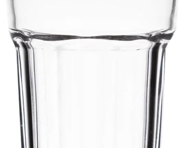 a glass of water with a white background