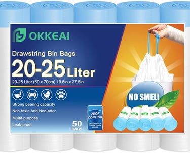 a pack of 10 bags of 10 small drawstring bags