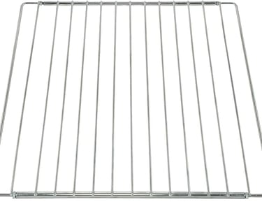 Durable stainless steel adjustable oven rack replacement for kitchen stoves and grills.