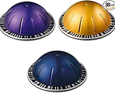 a set of three different colored plastic lids