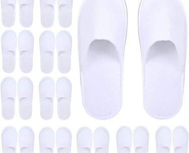 a pair of slippers with a pair of slippers