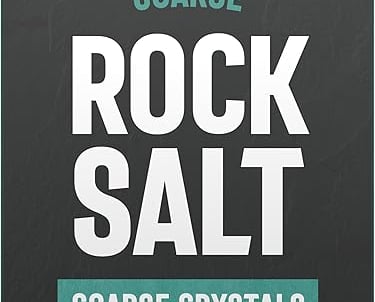 Tidman's 500g box of coarse rock salt crystals ideal for ceramic salt grinders.