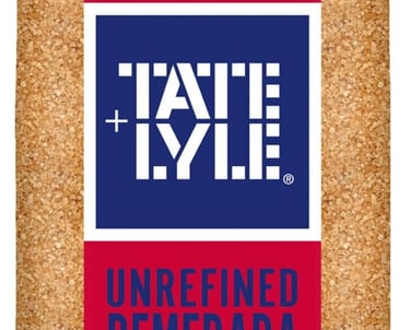 A 3kg bag of Tate and Lyle unrefined demerara cane sugar for baking and coffee.