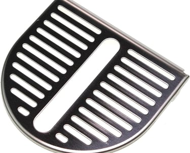 Replacement stainless steel drip tray grate for espresso machines and coffee makers.