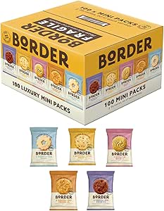 a box of cookies with a variety of cookies