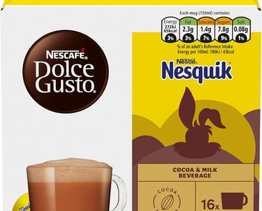 a box of neso coffee pods with a cup of coffee