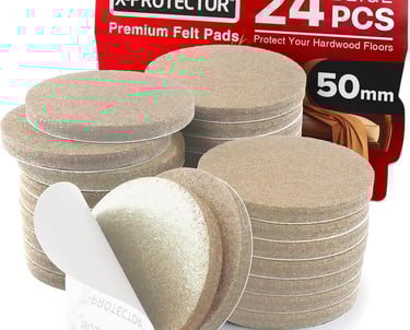 a pack of 25 x 25 inch sandpapered sandpapered pads