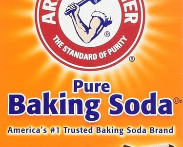 a box of baking soda soap