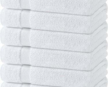 a stack of towels in a stack of six