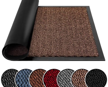 a carpeted area rug rug with a roll of carpet