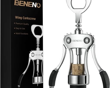 a wine bottle opener with a wine opener