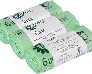 a roll of green cleaning cloth with a roll of green leaves
