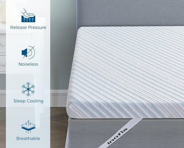 a mattress with a mattress and a mattress