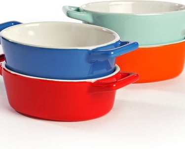 a set of three pots with saucers and saucers