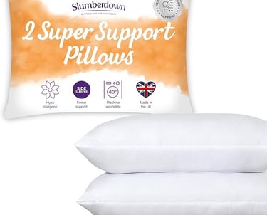 a pair of pillows and pillows with a pillow