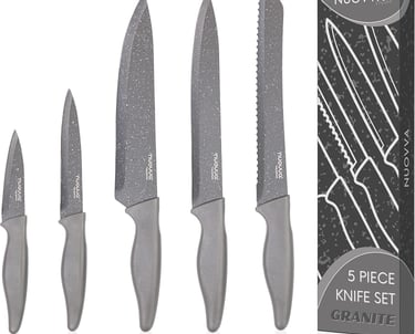 a set of knives and knives in a box