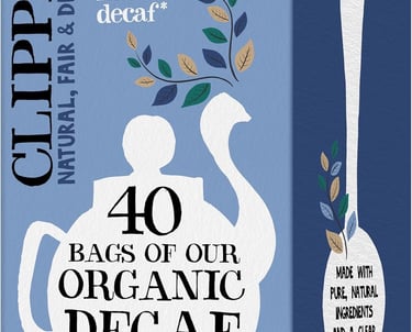 a tea bag of organic tea bags