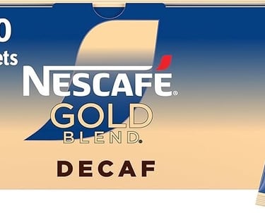a box of nesfe gold decaf decaf decaf decaf decaf