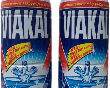 two bottles of viaka water on a white background