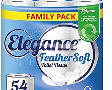 a pack of toilet paper rolls with a family's choice of toilet paper towels