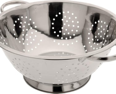 a colander with a colander and a colander