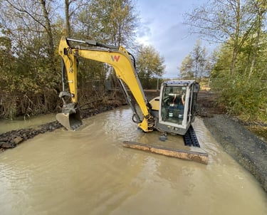 Dompierre-sur-Besbre en travaux de terrassement