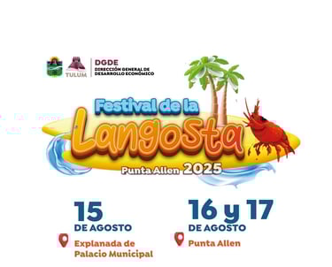 logo festival de la langosta tulum  2025
