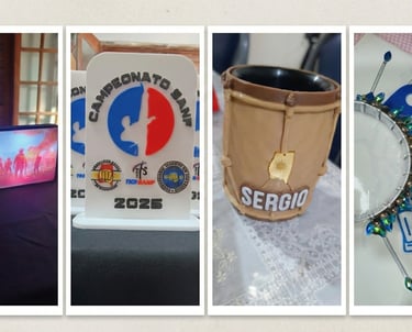 Un collage de fotos de una mesa con una taza de café.