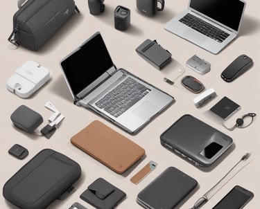 a display of different types of electronic devices
