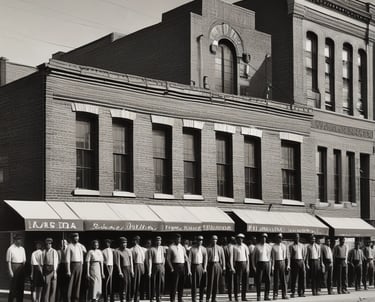 A professional team meeting in a modern office.