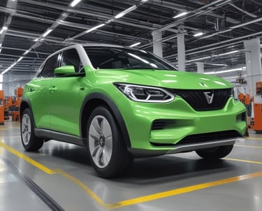 An inspiring image of a smart city with renewable energy sources.