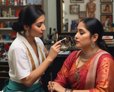 A professional instructor guiding students in a hands-on workshop.