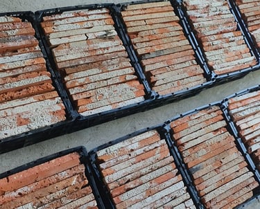 ekologiškos natūralios klinkerio plyteles