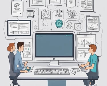 Modern cloud servers with data security measures in a high-tech data center.