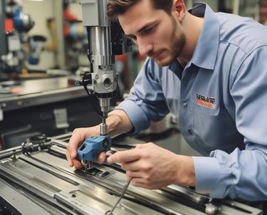 A variety of Kennametal tools arranged neatly.
