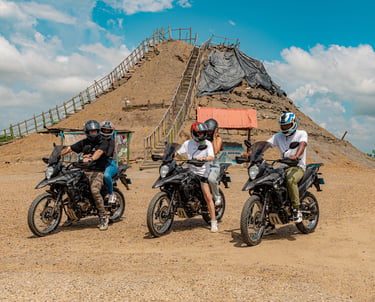 foto de parada en el volcán del totumo.
