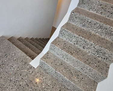 Gring and polished concrete stairs