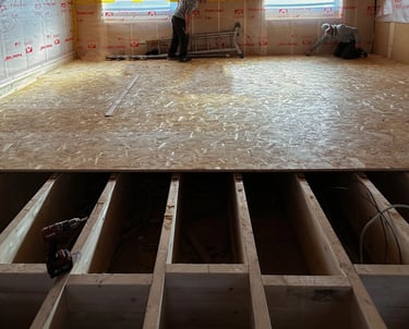 Plancher osb sur solivage bois