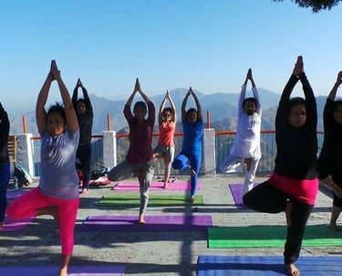 Yoga session attendance by me as trainee in northern Himalayan region of India