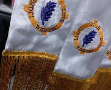Alterations and sewing of sashes with personalised embroidery Gold Coast Nerang local